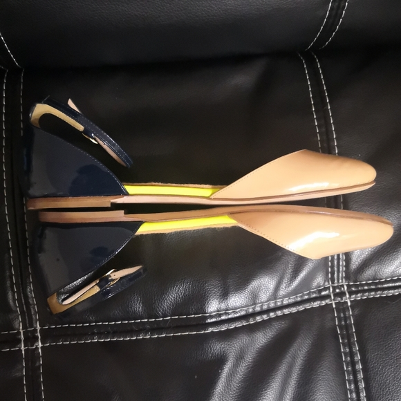 J Crew Neon Colorblock Patent Leather flats - Picture 4 of 7